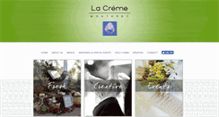 Desktop Screenshot of lacrememonterey.com